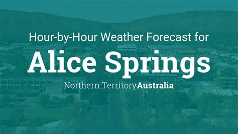 alice springs weather forecast hourly